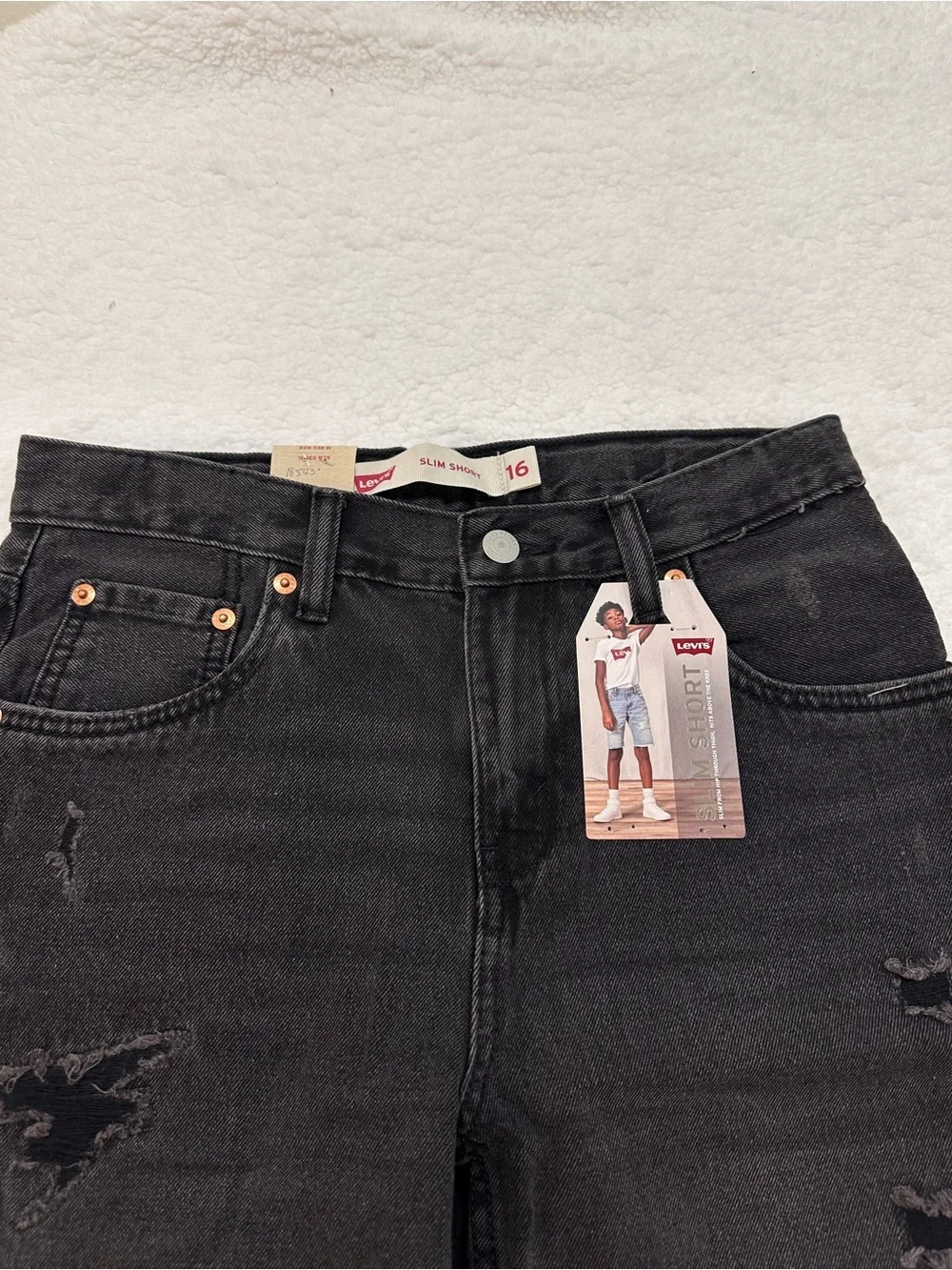 Boy’s Levi's Black Jean Shorts